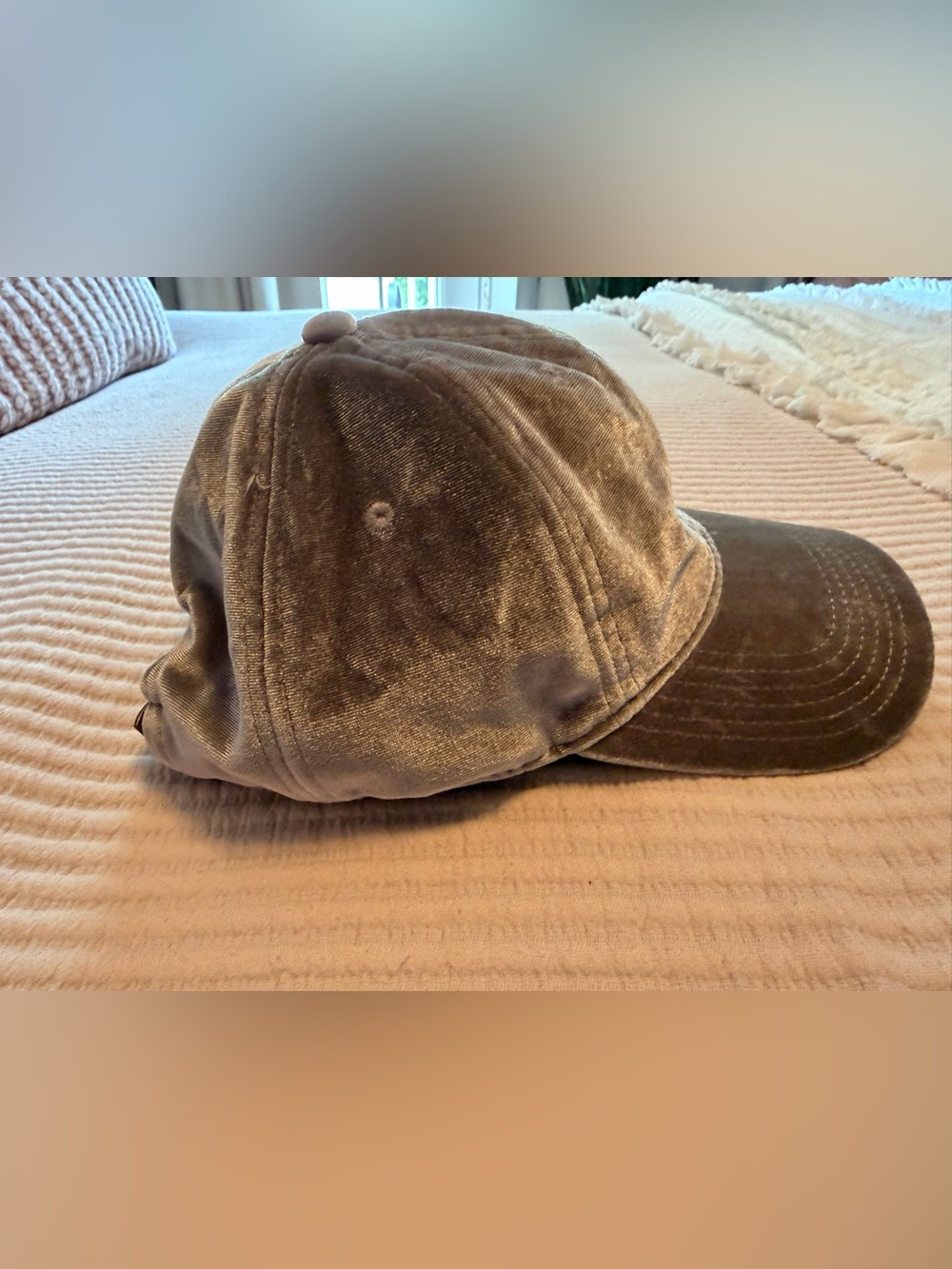 Women’s Target Gray Velvet Velour Hat OS